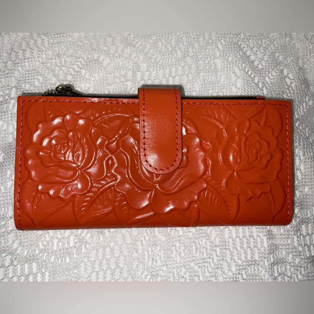 Patricia Nash Nazari, Tooled Apricot Rose, NWT
